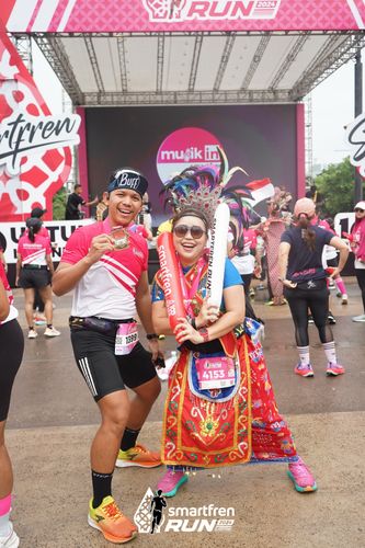 Race photo from Smartfren Run 2024