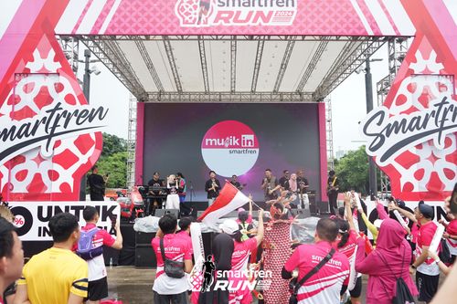 Race photo from Smartfren Run 2024
