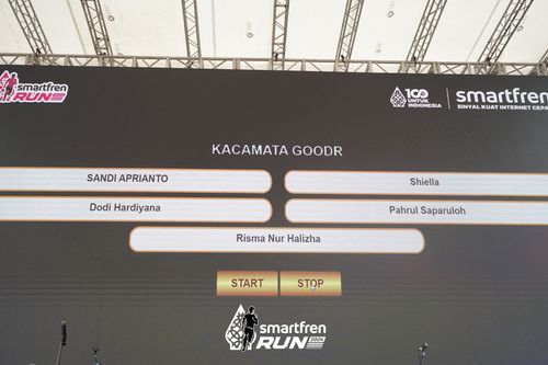 Race photo from Smartfren Run 2024