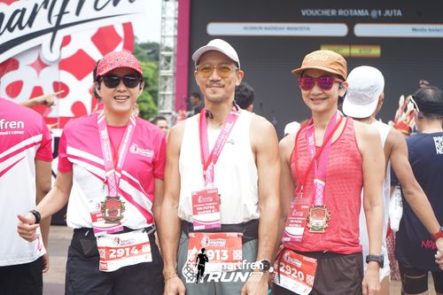 Race photo from Smartfren Run 2024