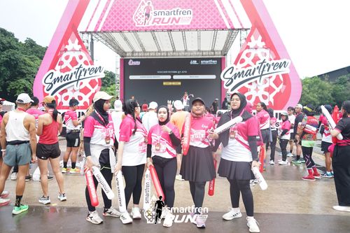 Race photo from Smartfren Run 2024