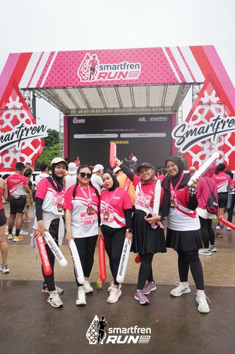 Race photo from Smartfren Run 2024