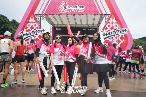 Race photo from Smartfren Run 2024