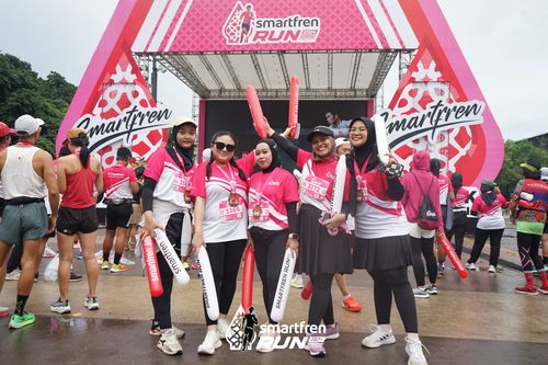 Race photo from Smartfren Run 2024