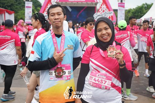 Race photo from Smartfren Run 2024