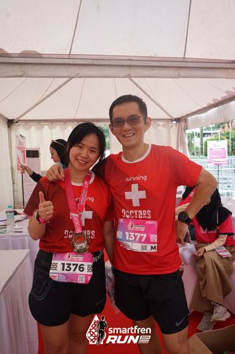 Race photo from Smartfren Run 2024