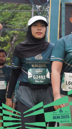 Race photo from Mangkunegaran Run 2025