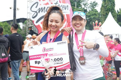 Race photo from Smartfren Run 2024