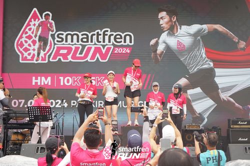 Race photo from Smartfren Run 2024