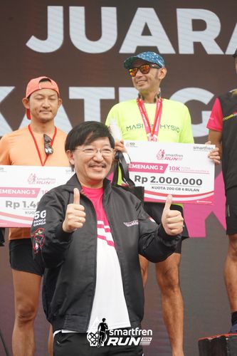Race photo from Smartfren Run 2024