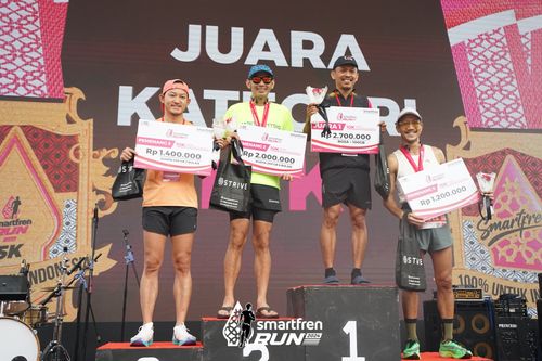 Race photo from Smartfren Run 2024