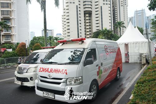Race photo from Smartfren Run 2024
