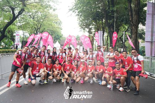 Race photo from Smartfren Run 2024