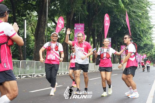 Race photo from Smartfren Run 2024