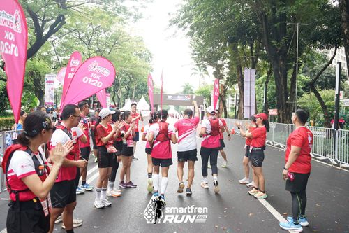 Race photo from Smartfren Run 2024