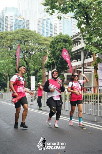 Race photo from Smartfren Run 2024