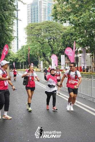 Race photo from Smartfren Run 2024