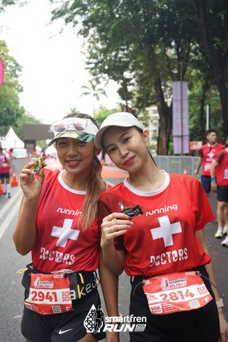 Race photo from Smartfren Run 2024