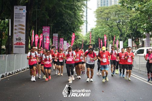 Race photo from Smartfren Run 2024