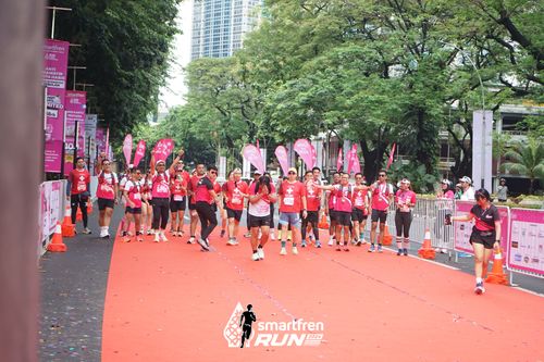 Race photo from Smartfren Run 2024