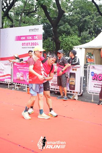 Race photo from Smartfren Run 2024
