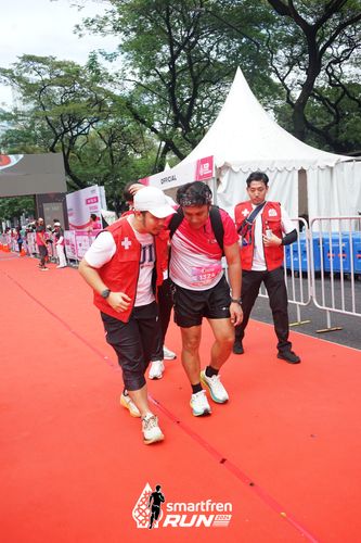 Race photo from Smartfren Run 2024
