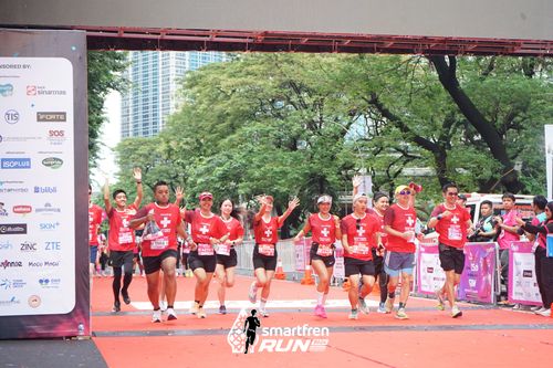 Race photo from Smartfren Run 2024