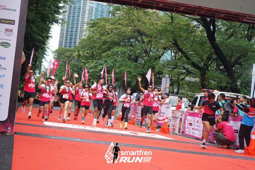 Race photo from Smartfren Run 2024