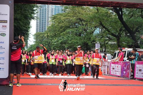 Race photo from Smartfren Run 2024