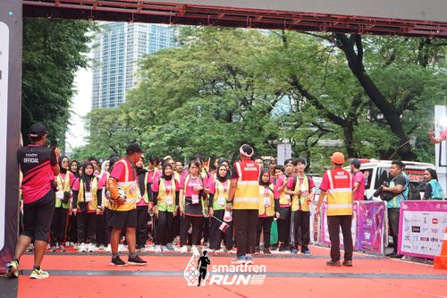 Race photo from Smartfren Run 2024