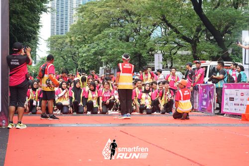 Race photo from Smartfren Run 2024