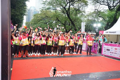 Race photo from Smartfren Run 2024