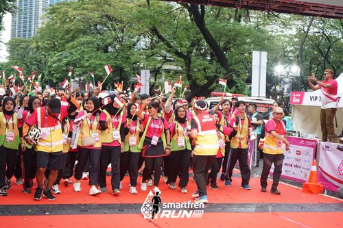 Race photo from Smartfren Run 2024