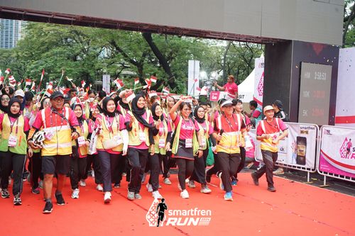 Race photo from Smartfren Run 2024