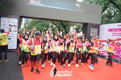 Race photo from Smartfren Run 2024