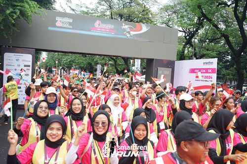 Race photo from Smartfren Run 2024
