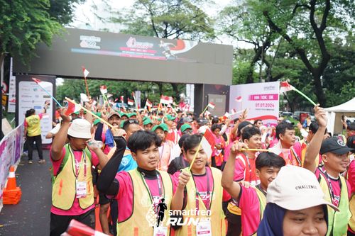 Race photo from Smartfren Run 2024