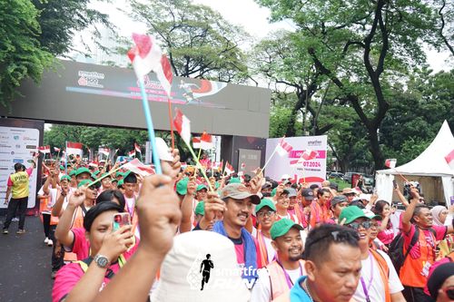 Race photo from Smartfren Run 2024