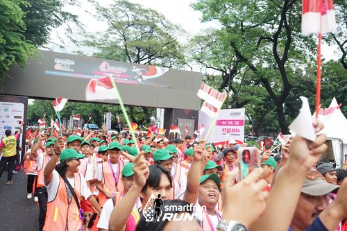 Race photo from Smartfren Run 2024