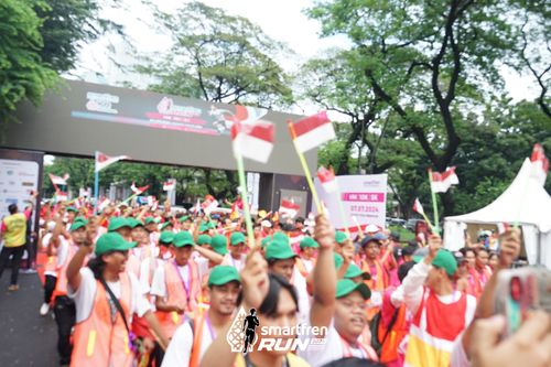Race photo from Smartfren Run 2024