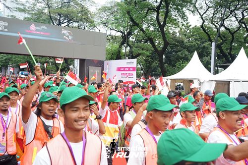 Race photo from Smartfren Run 2024