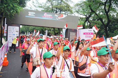 Race photo from Smartfren Run 2024