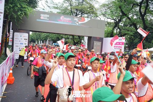 Race photo from Smartfren Run 2024