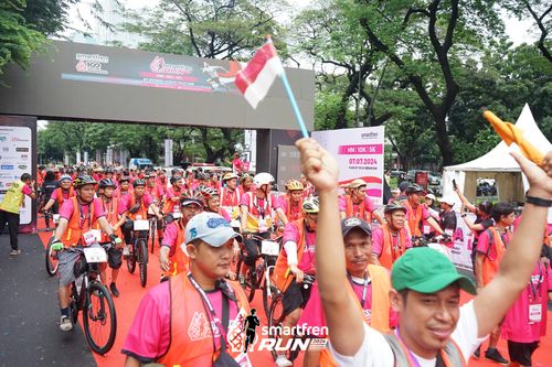 Race photo from Smartfren Run 2024
