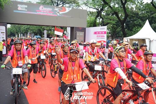 Race photo from Smartfren Run 2024
