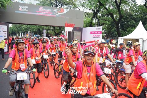 Race photo from Smartfren Run 2024