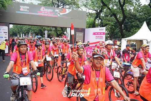 Race photo from Smartfren Run 2024