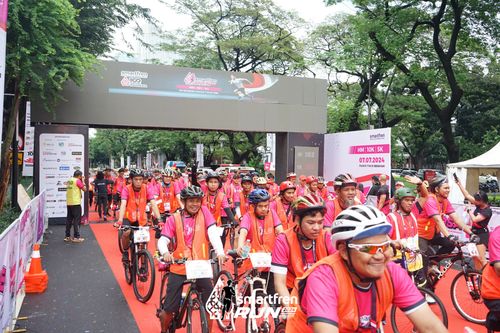 Race photo from Smartfren Run 2024