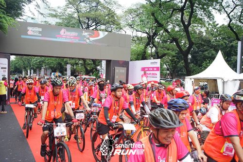 Race photo from Smartfren Run 2024