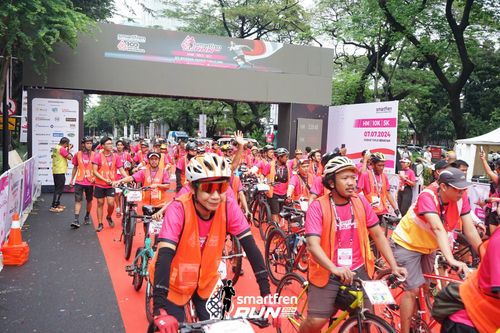 Race photo from Smartfren Run 2024